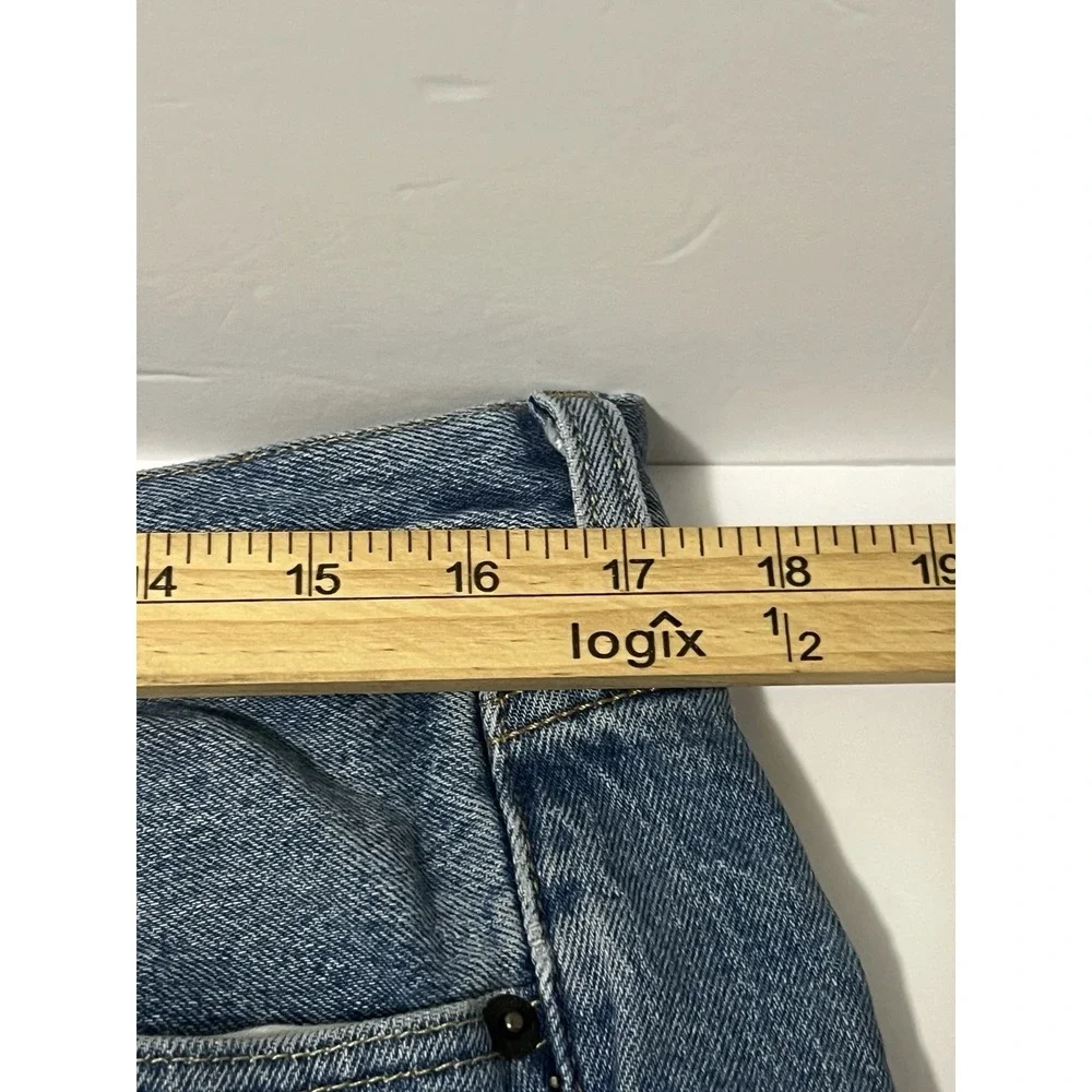 Levis 501 Original Fit Mens Blue Denim Jeans 34x34 Button Fly Straight Leg 06/04